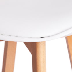 Стул барный TULIP BAR (mod. C1014H) / 1 шт. в упаковке пластик/дерево, 57 х 48 х 104 см, белый 018 /натуральный Стул барный TULIP BAR (mod. C1014H) / 1 шт. в упаковке пластик/дерево, 57 х 48 х 104 см, белый 018 /натуральный