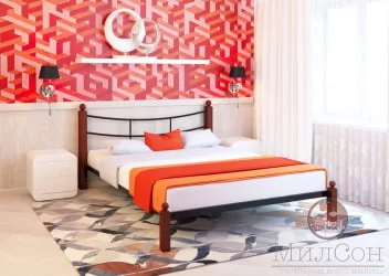 Кровать София Lux 1600х1900 Черная