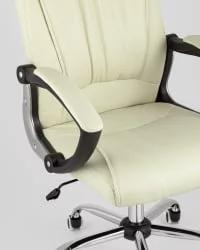 Кресло руководителя ТопЧаирс Товер Бежевое / TopChairs Tower
