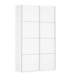Белый шкаф-купе в прихожую Прайм 1200 ДСП/ДСП Белый снег
