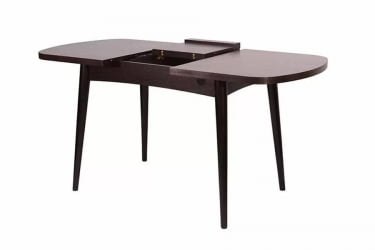 Стол раскладной Ялта с цилиндрическими опорами Венге Анкор темный