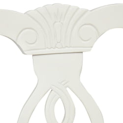Стул Афродита/ Aphrodite дерево гевея, 46х54х99см, butter white, ткань кремовая с рисунком (3321)