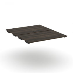 Двойной стол-приставка к двум опорным тумбам/шкафам CONCEPT CN.DSPR-006 Дуб Мали Черный