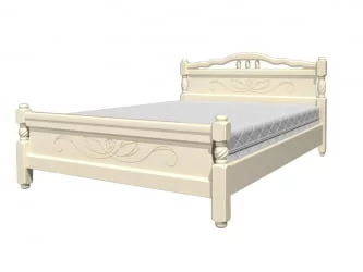 Кровать из массива Карина-5 200х140 Дуб молочный Кровать из массива Карина-5 200х140 Дуб молочный