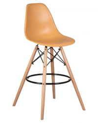 Стул барный ДОБРИН ДСВ БАР (ножки светлый бук, цвет персиковый (НКС-Й-06)) 2 шт / DOBRIN DSW BAR (NX-Y-06))