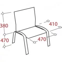 Стул ZP_UP_EChair Rio ИЗО хром к/з красный 550736