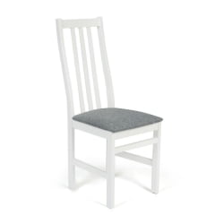 Стул SWEDEN / 1 шт. в упаковке Многослойная фанера, 40*42*98 см, white, ткань темно-серая (150)