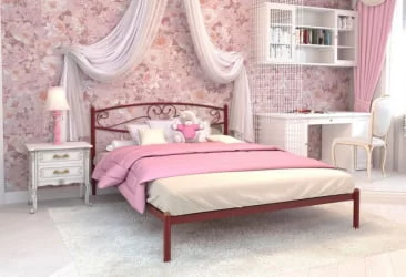 Кровать Каролина 1200х1900 Красная