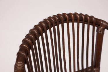 КОМПЛЕКТ NEW BOGOTA ( диван + 2 кресла + стол со стеклом ) /с подушками/ ротанг, кр:61х67х78,5см, дв:108х66х78,5см, ст:D60х56,5см, walnut (грецкий орех)