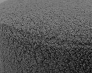 Пуф ДОБРИН ДЭННИ БЛАCК (темно-серое букле (16)) / DOBRIN DANNY BLACK