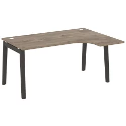 Стол эргономичный левый ОНИКС ВООД ОВ.СА-4(Р) Тиквуд Темный/Темный / ONIX WOOD OW.SA-4(R)