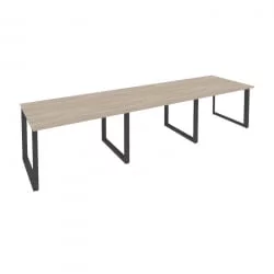 Стол переговорный (3 столешницы) ОНИКС О.МО-ПРГ-3.2 Дуб Аттик/Антрацит / ONIX O.MO-PRG-3.2