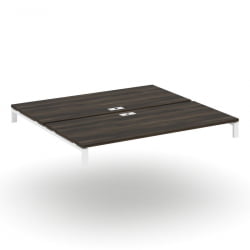 Двойной стол надставка на две опорные тумбы CONCEPT CN.DSN-008 Дуб Мали Белый