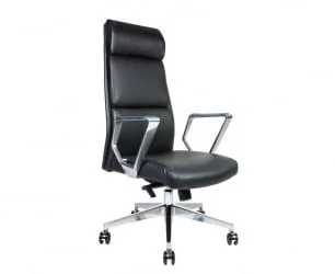 Кресло руководителя Лондон Люкс ZR8637H-408 black PU Черный