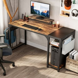 Письменный стол с надстройкой EUREKA ZX-SS140B-RBB с шириной 140 см Brown