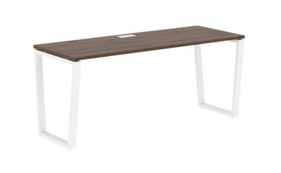 Стол письменный ЕДИС ЕВСТ 1767 Дуб Денвер темный Белый / EDIS EVST