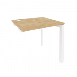 Стол-приставка на П-образном м/к к опорным элементам ONIX O.MP-SPR-0.7 Тиквуд Светлый/Белый