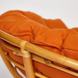 Кресло PAPASAN 23/01 W /с подушкой/ диаметр подушки 122 см, 115х101х104 см, Honey (мед), ткань Оранжевый, С 23