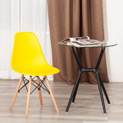 Стул CINDY (EAMES) (mod. 1801) дерево бук/металл/сиденье пластик, 45x51x82 см, Yellow (Желтый) Стул CINDY (EAMES) (mod. 1801) дерево бук/металл/сиденье пластик, 45x51x82 см, Yellow (Желтый)