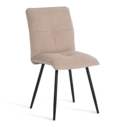 Стул обеденный Свеет флок , 46х55х88, бежевый/черный, 7 / Sweet