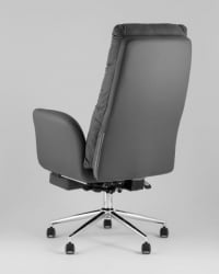 Кресло руководителя ТопЧаирс Солид НC с оттоманкой серый / TopChairs Solid NC