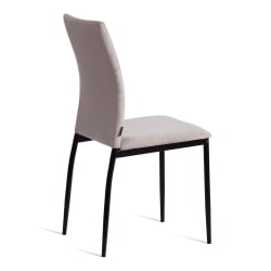 Металлический стул CAPRI (mod. BC565-DC) металл, флок, 43 х 53 х 92 см, Light grey (светло-серый) HLR14 / черный