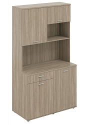 Офисная мини-кухня с ящиком Сигма СГ.1002.ОД.ОД Дуб темный / Sigma SG.1002.OD.OD