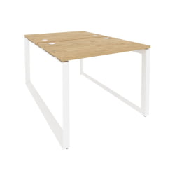 Рабочая станция на О-образном м/к ОНИКС О.МО-Д.РС-2.1.7 Тиквуд Светлый/Белый(копия 254017) / ONIX O.MO-D.RS-2.1.7