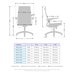 Офисное кресло МЕТТА B 2b 19/U158, Основание 17832 Серый Black