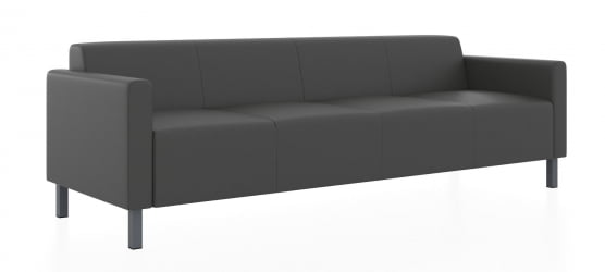 Диван 4-х местный Евро 2.0 Euroline 9100 (Черный) Диван 4-х местный Евро 2.0 Euroline 9100 (Черный)
