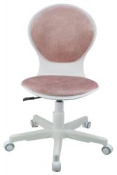 Кресло 1139 FW PL White велюр Bliss 08 розовый