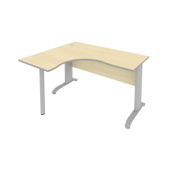 Стол криволинейный левый Riva ПЛ.СА-3 Л Клен/Металлик