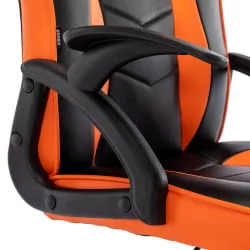 Кресло компьютерное BRABIX Shark GM-203 экокожа Черный-оранжевый