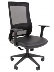 Офисное кресло CХАИРМАН 500 ЛТ (ЛТ) ЭКО Б/П экокожа Черный / CHAIRMAN (LT)