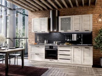 Тумба кухонная 600 с 2 ящиками ЛЮКС (4) Винченца ЛД 234.900.000.016 Тип 2 Белый Дуб Крафт белый