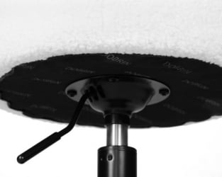 Пуф DOBRIN DANNY BLACK (белый букле (13))