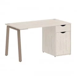 Стол письменный ХОМЕ ОФФИCЕ ВР.СП-3-138.1.А Денвер Светлый/Мокко металл / HOME OFFICE VR.SP-3-138.1.A