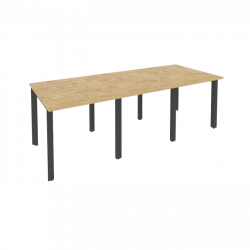 Стол переговорный (3 столешницы) ONIX O.MP-PRG-3.0 Тиквуд Светлый/Антрацит Стол переговорный (3 столешницы) ONIX O.MP-PRG-3.0 Тиквуд Светлый/Антрацит