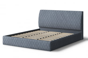 Кровать Хилтон, 2000 * 1400 мм, серый