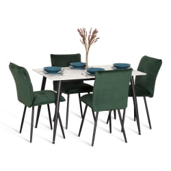 Мягкий стул Sweet LT, велюр, Deep Forest (изумруд), 41х55х88 см