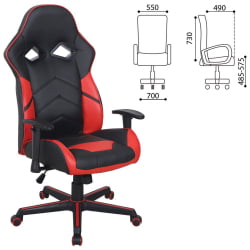 Кресло компьютерное BRABIX Storm GM-006 Черное/красное Кресло компьютерное BRABIX Storm GM-006 Черное/красное