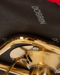 Стул барный ДОБРИН CХАРЛЙ ГОЛД (красный велюр (МДЖ9-45)) 2 шт / DOBRIN CHARLY GOLD (MJ9-45))