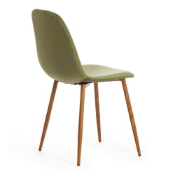 Стул для кухни BREEZE (mod. 4724) вельвет/металл, 44 х 53 х 87 см, Green (зеленый) HLR54 / натуральный