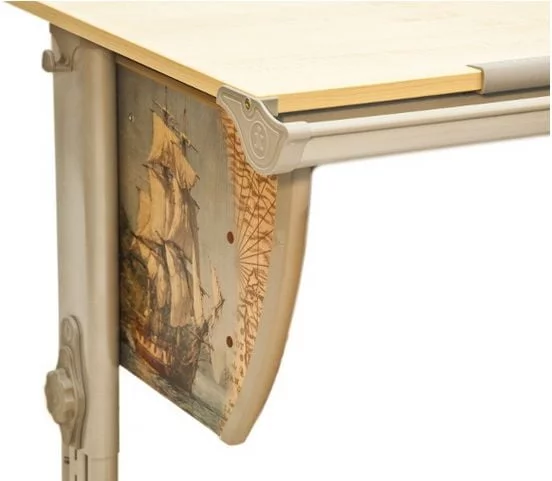 Парта трансформер Деми СУТ.14-02 с рис. + СУТ.01 клен/серый_1