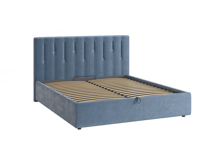 Кровать 1.6 Кристи 2 с подъем. механизмом ЗП.КМ1.6-08.2 изумруд (велюр) / ZP.KM1.6-08.2_1