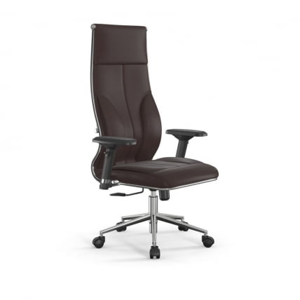Кресло руководителя Мetta L 1m 46/4D Infinity Easy Clean (MPES) Комплект 7 Темно-коричневое_0