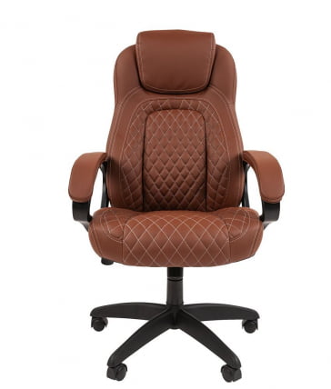 Кресло для руководителя CХАИРМАН 432 экокожа Коричневый / CHAIRMAN_1