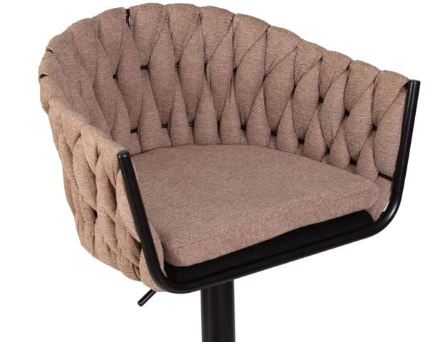 Стул барный DOBRIN LEON (коричневая ткань (LAR 275-3)) 2 шт_7