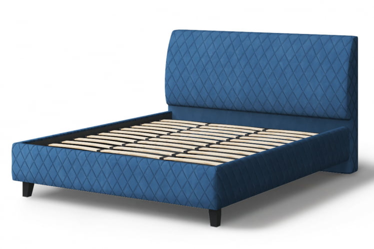 Кровать Хилтон, 2000 * 1200 мм, синий_2