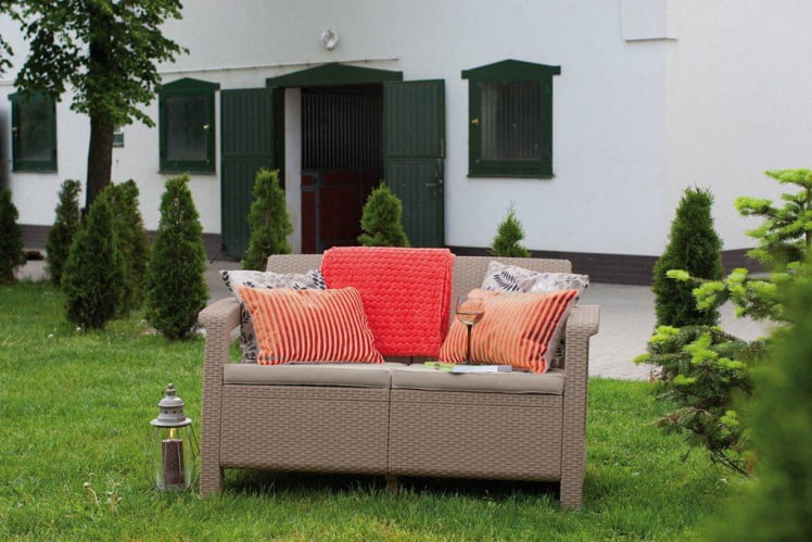 Диван двухместный Corfu Love Seat капучино_1